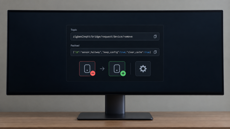 Zigbee2MQTT keep_config: Remove a Device, Keep Its Settings